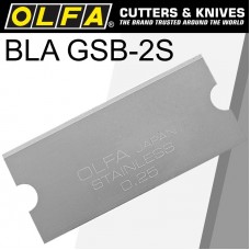 OLFA SCRAPER BLADE FOR GRS-2 S/STEEL 40MMX18MM 6PK
